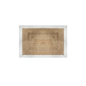 Tapis en jute bord blanc 120x170 cm
