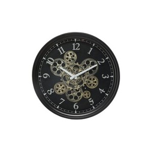 Horloge mécanique noire