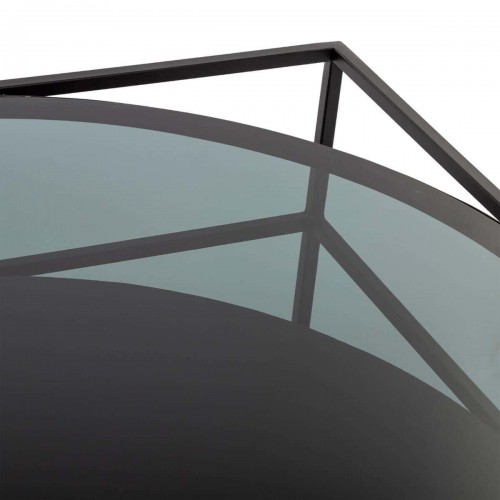 Table basse "Yoho", plateau verre trempé 90x90 cm