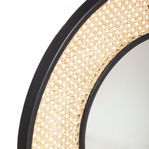 Miroir "Arty", métal & cannage D58 cm