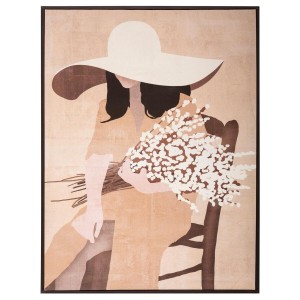 Toile imprimée "Portrait" encadrée 58x78 cm