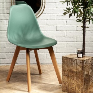 CHAISE SCANDINAVE COQUE PP BLEU CELADON M2 A1/M2 2
