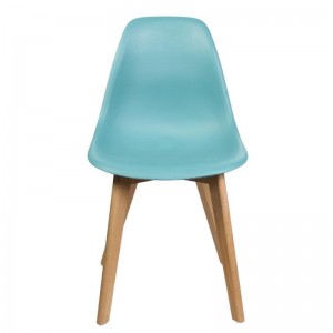 CHAISE SCANDINAVE COQUE PP BLEU CELADON 