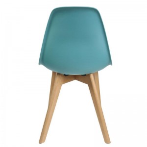 CHAISE SCANDINAVE COQUE PP BLEU CELADON 