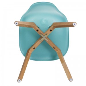CHAISE SCANDINAVE COQUE PP BLEU CELADON 