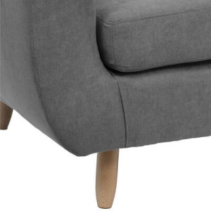 Canape 3 places retro gris 2