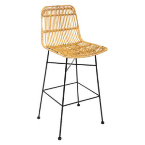 CHAISE DE BAR KUBU NATUREL 2