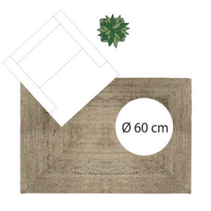 Tapis jute naturel 120x170