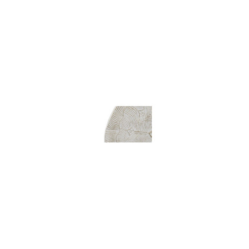 Decoration murale mdf 120x2x118 fleur blanc