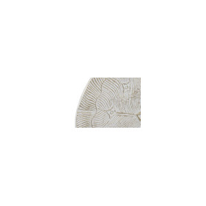 Decoration murale mdf 120x2x118 fleur blanc