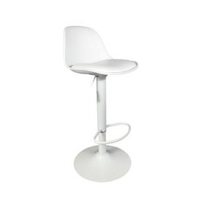 Tabouret de bar isak blanc m2