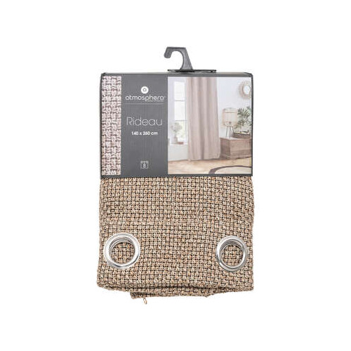 Rideau maille wild lin 140x260
