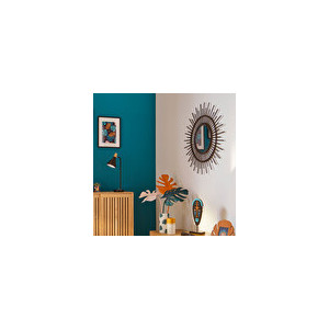 Miroir rotin d76 noir 2