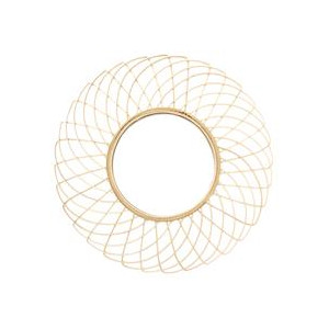 Miroir rotin rosace 90 cm m2