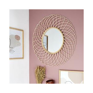 Miroir rotin rosace 90 cm m2 2