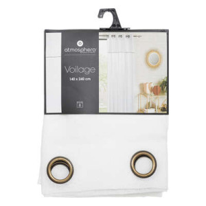Voilage fred volant blc140x240