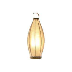 Lampe de table lin corde 25x25x60 naturel