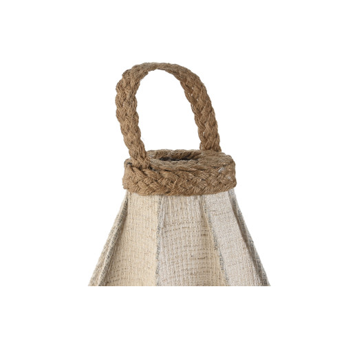 Lampe de table lin corde 25x25x60 naturel