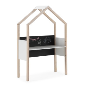 Bureau FOREST cire blanc/blanc