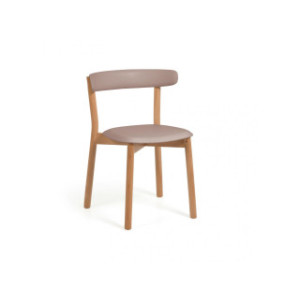 Chaise santina marron et...