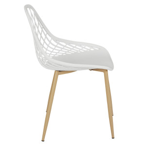 Outdoor chair pp malaga white 2