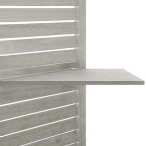 Paravent 3 etageres gris 2