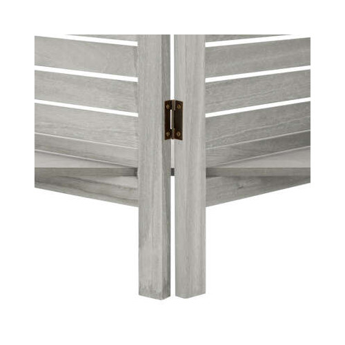 Paravent 3 etageres gris