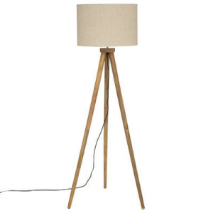 Lampadaire trépied Olga lin h150