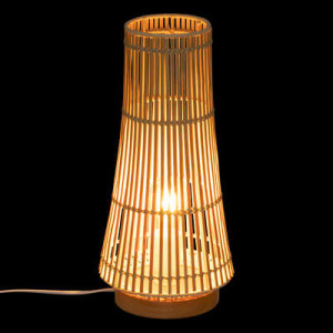 Lampe bambou MAHE naturel H38