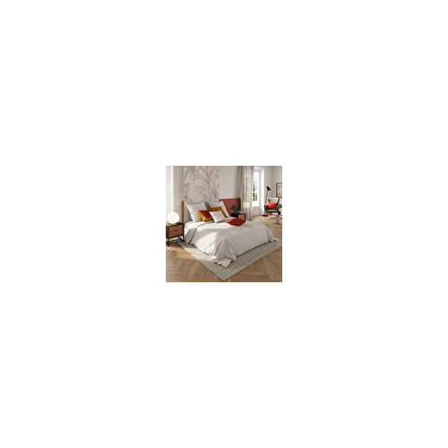 Parure coton lavé tufté ivoire 260x240