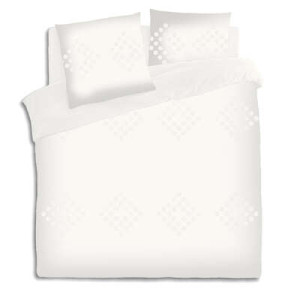 Parure coton lavé tufté ivoire 260x240