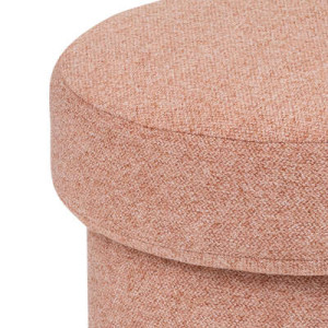 Pouf tissu  KITA terracotta 2