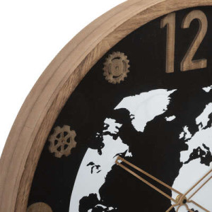 Horloge mdf monde Loeline d65 2