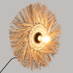 Aplique murale paille Tea naturel d34