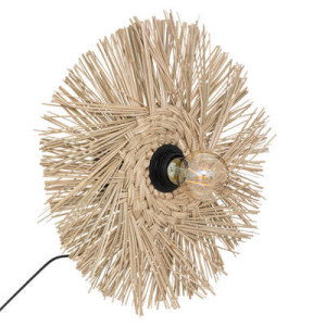 Aplique murale paille Tea naturel d34