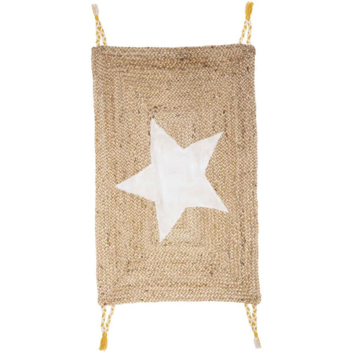 Tapis jute douce etoile 60x90