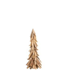 SAPIN DE NOEL A POSER BOIS FLOTTE  22 5x22 5x60cm