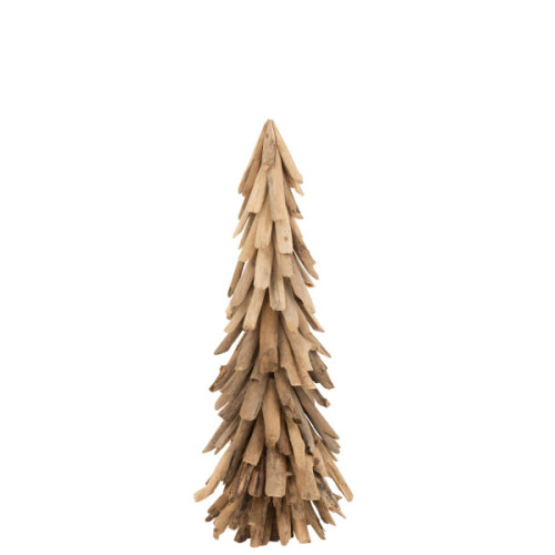 SAPIN DE NOEL A POSER BOIS FLOTTE 27x27x80 5cm