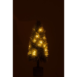 SAPIN DE NOEL B+LED  ARTIFICIEL NEIGE VERT MEDIUM 19x19x60cm
