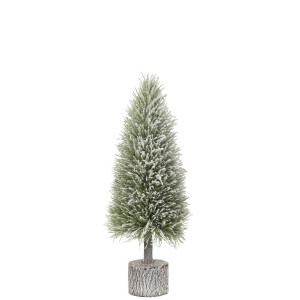 SAPIN DE NOEL B+LED  ARTIFICIEL NEIGE VERT MEDIUM 19x19x60cm