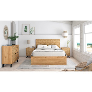 Lit coffre malaca 140cm...