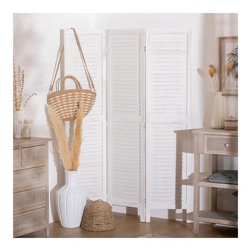 PARAVENT CAMILA BOIS BLANC H170