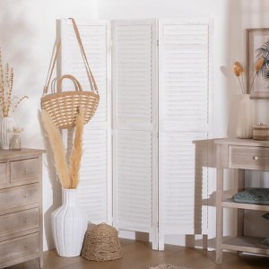 PARAVENT CAMILA BOIS BLANC H170