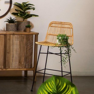 CHAISE DE BAR KUBU NATUREL