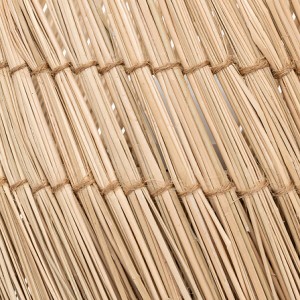 LAMPE A POSER EN ROSEAU YONI NATUREL  H34CM