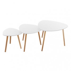 TABLES GIGOGNES MILEO BLANC X3 2