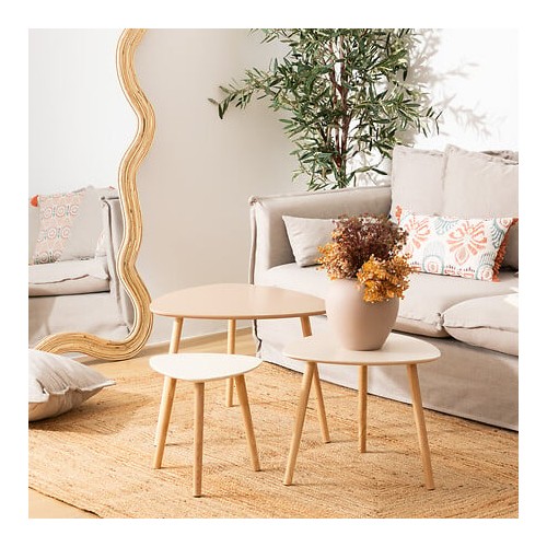 TABLES GIGOGNES MILEO NEUTRAL X3