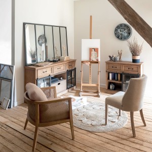 FAUTEUIL KOZA CANNAGE TAUPE 2