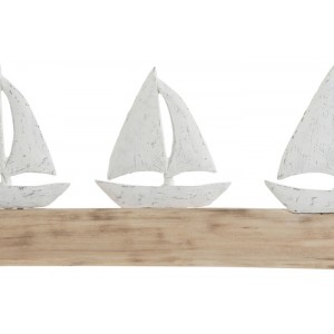 DECORATION VOILE RESINE BLANC 62x8 5x25,5 MANGUIER
