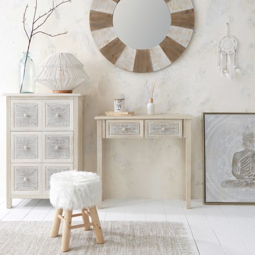 Miroir en bois à relief D90